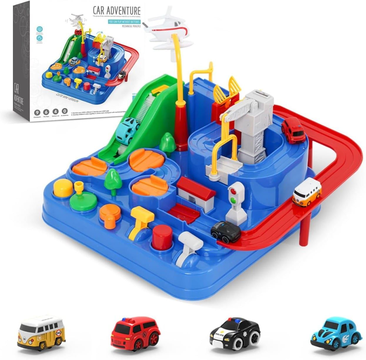 Car Adventure Track Playset™– Manual Control Vehicle Maze Toy